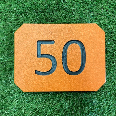 plaque au sol orange 50