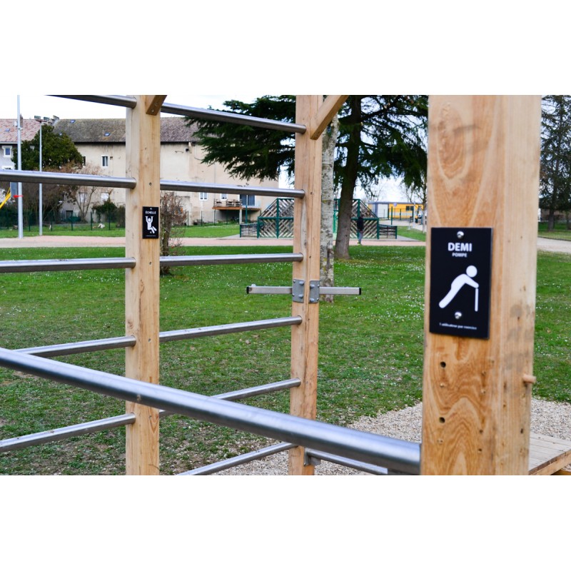 Zoom plaques d'explication d'exercice