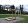 Cage street workout robinia vue d'ensemble