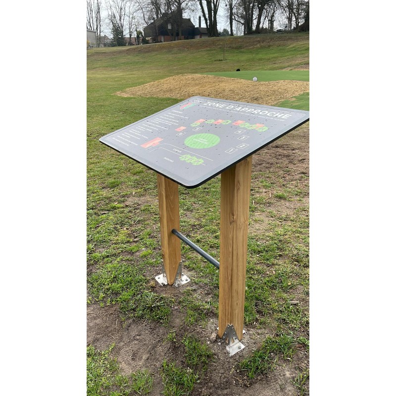 Table d'orientation 2 poteaux robinier massif