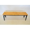 Banquette bois métal vestiaires ou extérieure