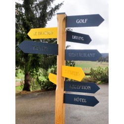 Mat fléchage jaune et noir