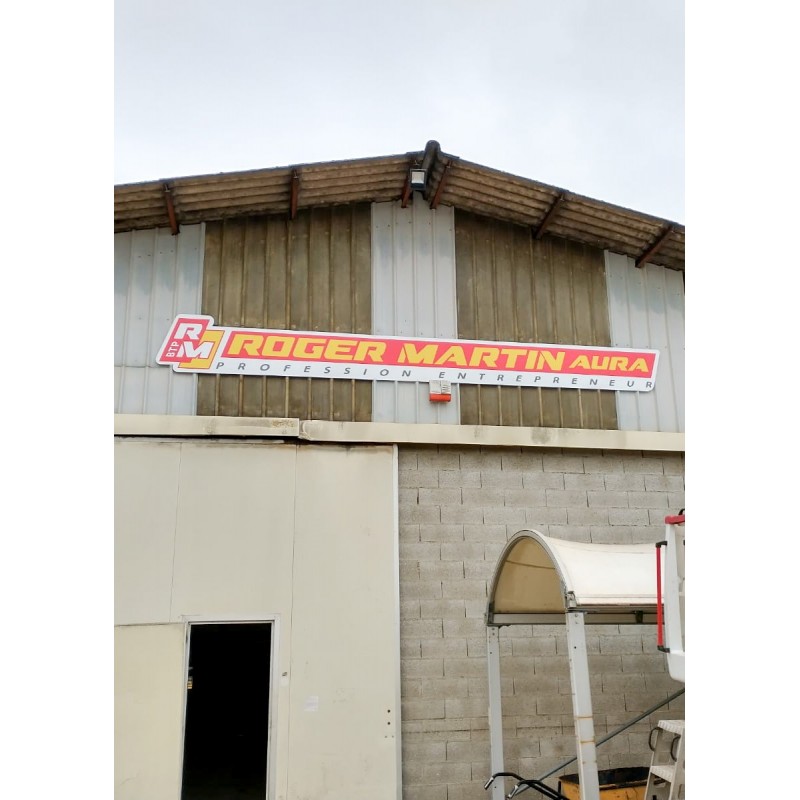 Impression contrecoller sur alucomposite pour enseigne