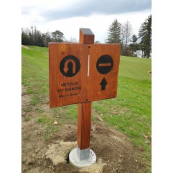 signalétique en bois massif