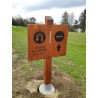signalétique en bois massif