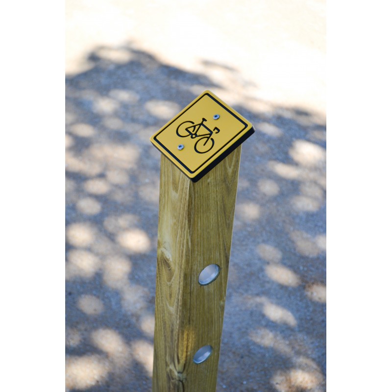 borne pour stationnement fixation vélo
