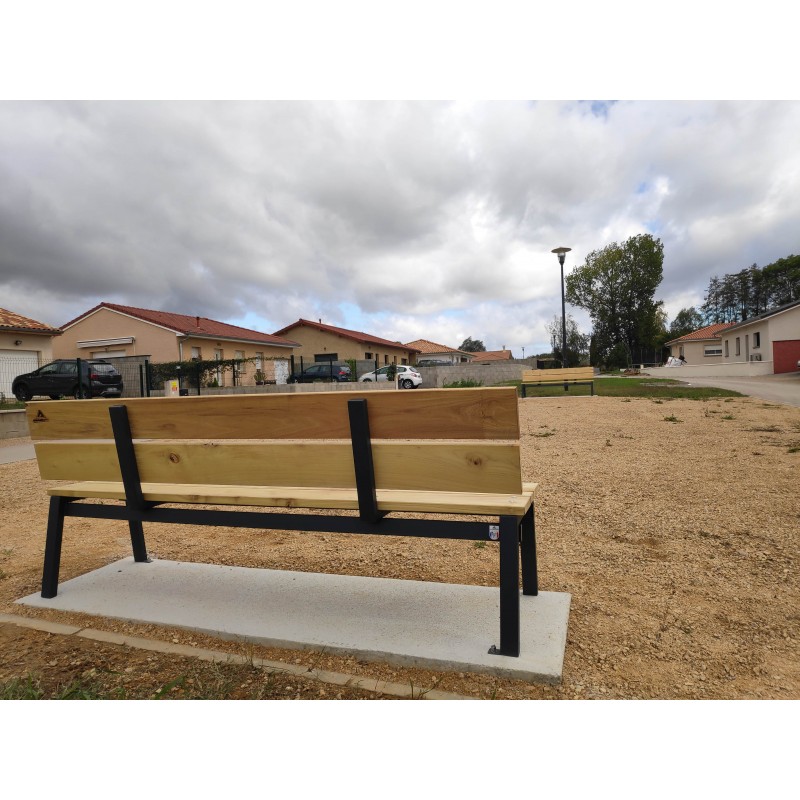 banc de vue de derrière