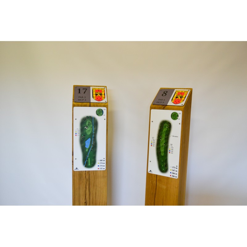 panneau de départ en structure chêne