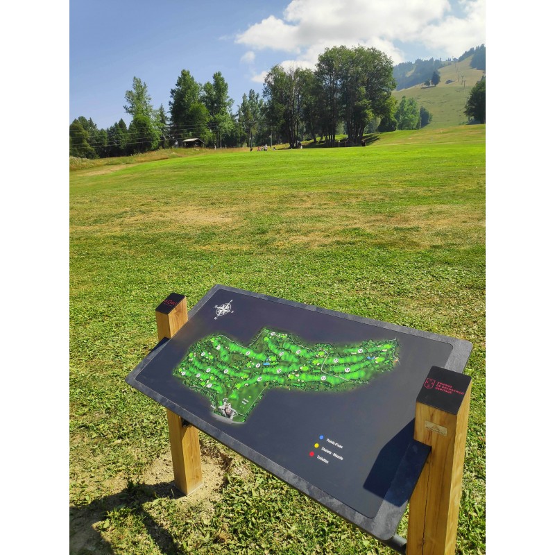 table d'orientation en bois