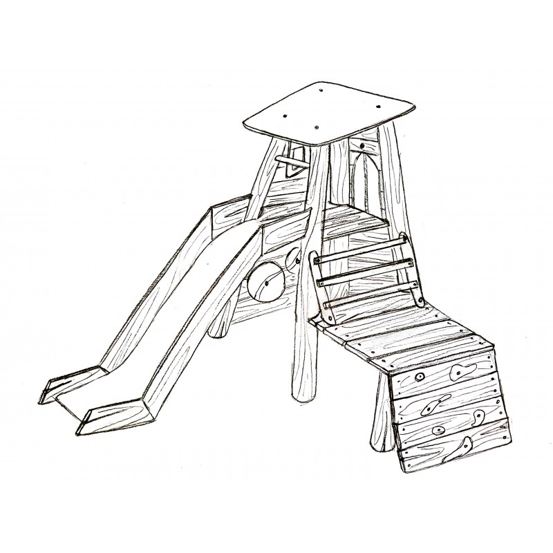 recherche et conception cabane en Robinier