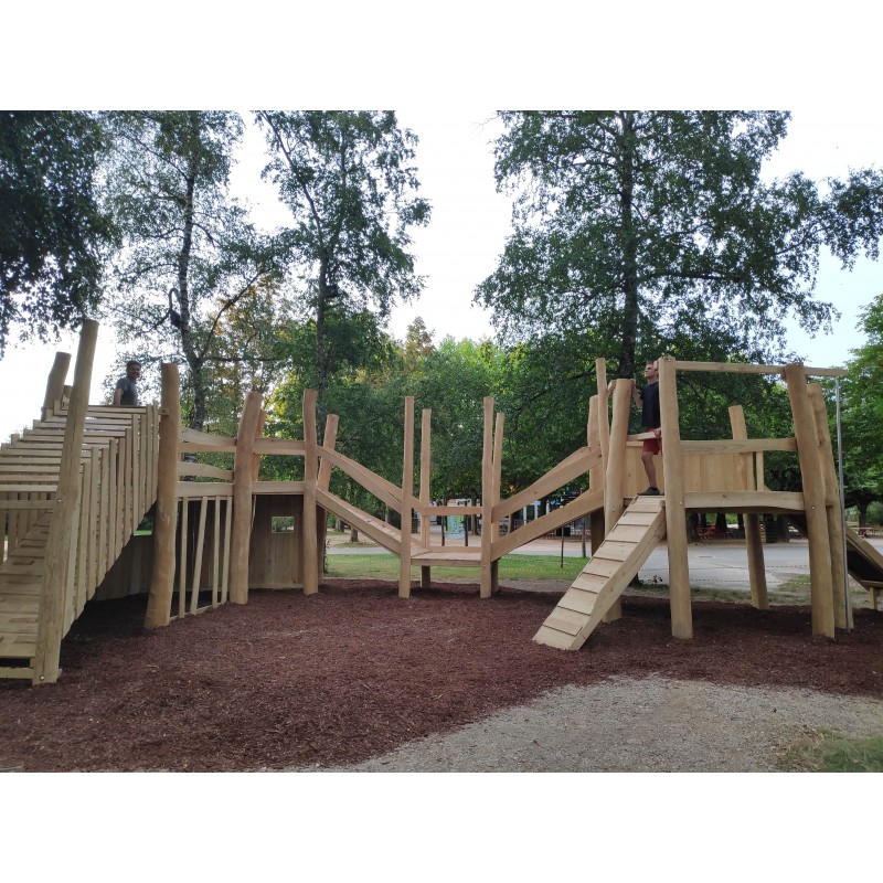 Parcours et passerelle en Bois massif