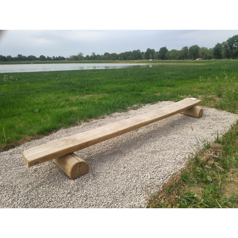 Banc en rondin de robinier - bois massif