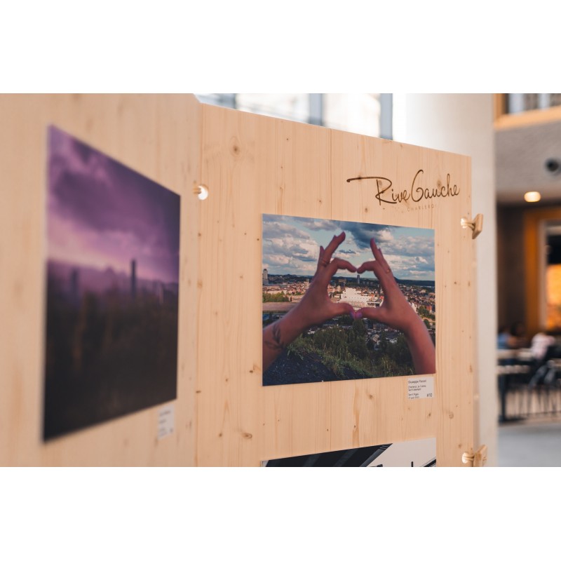 Panneau en bois personnalisé pour exposer