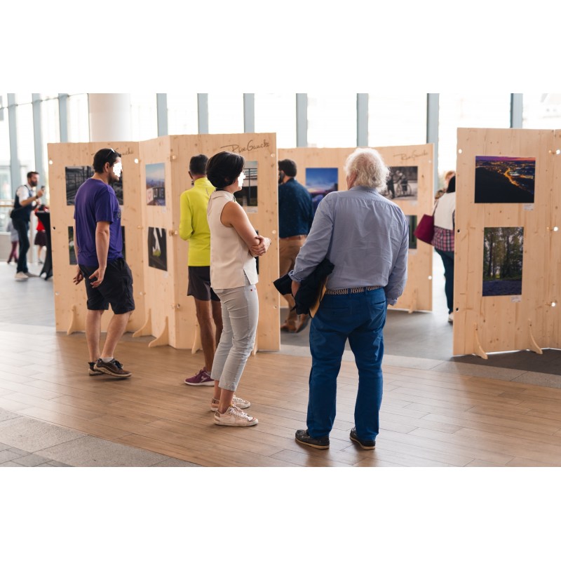 Cloison bois autoportante salon