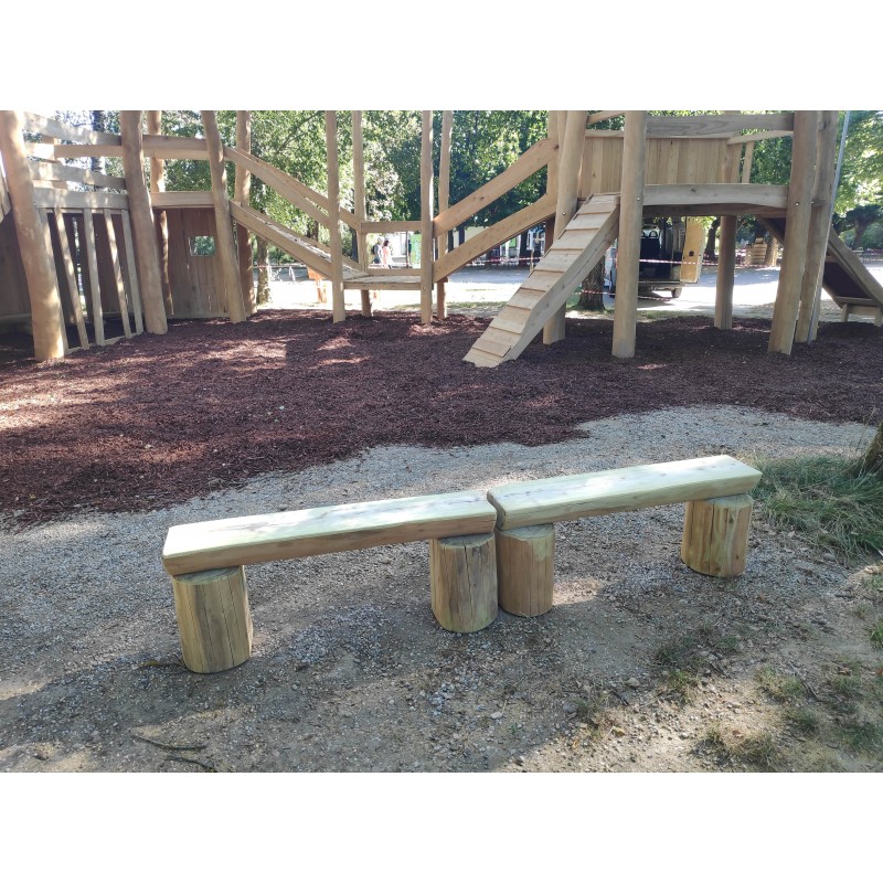 Banc naturel tronc poncé