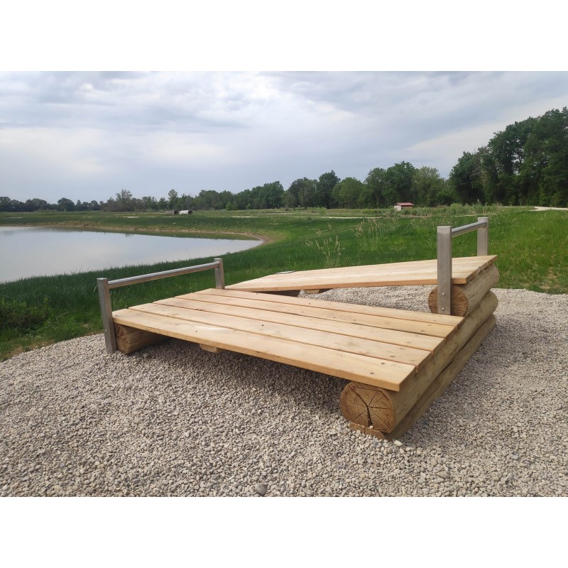 Station abdominaux et dorsaux bois inox