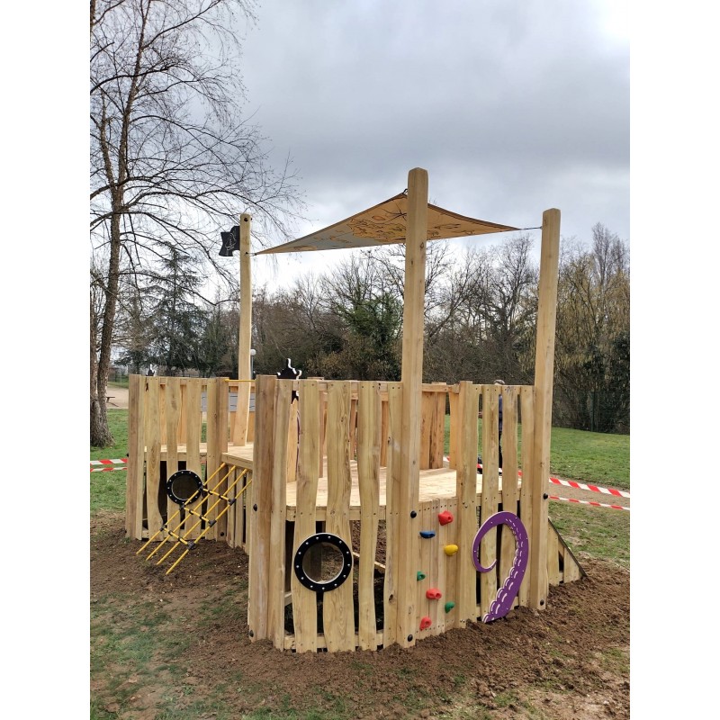 Aire de Jeu robinier bateau pirates