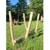 Jeu cour école ou crèche en bois de robinier