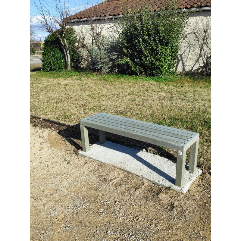 Banquette profilés recyclés