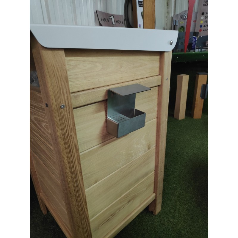 Cendrier inox brossé facile d'entretien