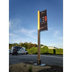 drapeau robinier enseigne