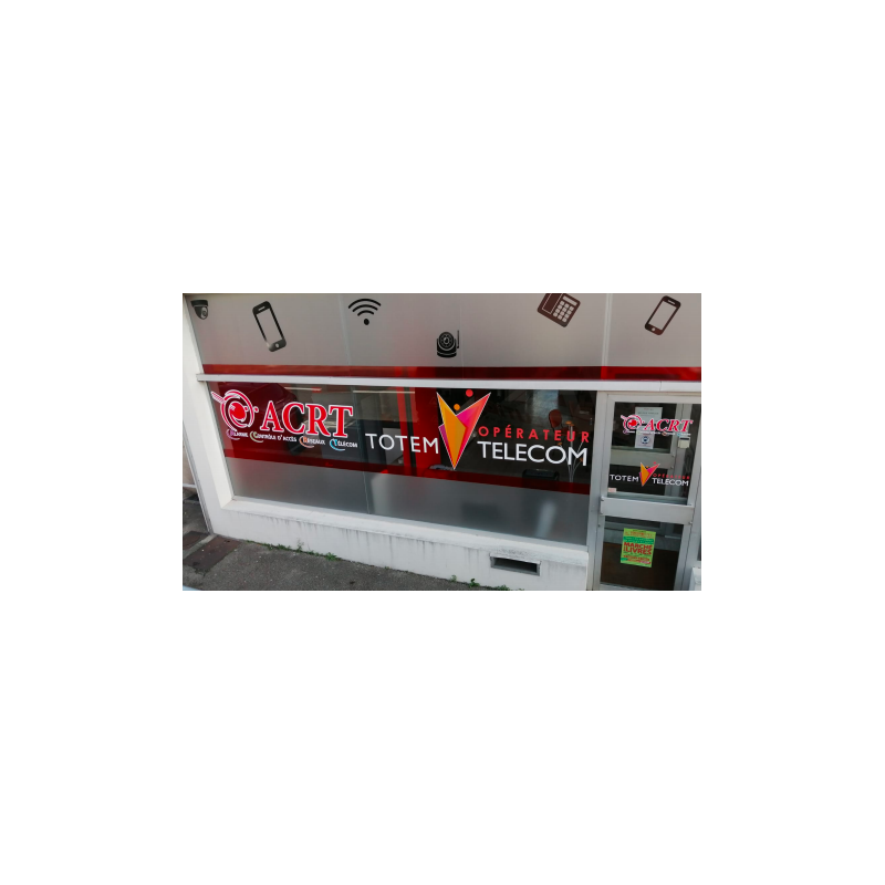 vinyle adhésif vitre