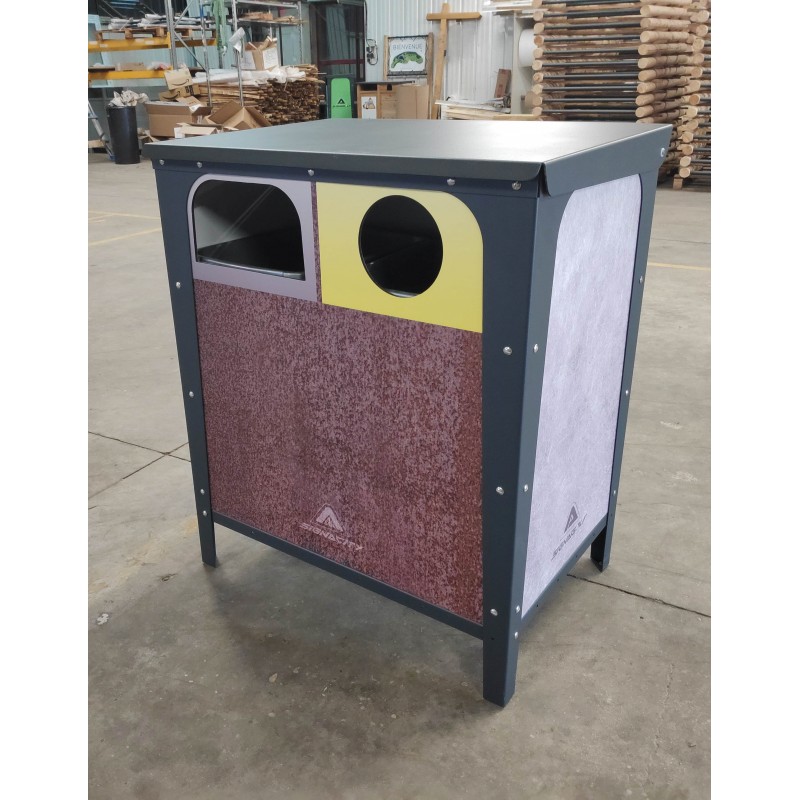 bac a tri 2 compartiment de 45 litres