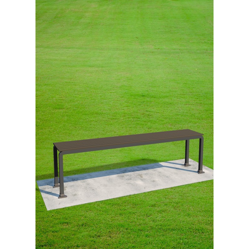 Banc tube structure en acier galvanisé