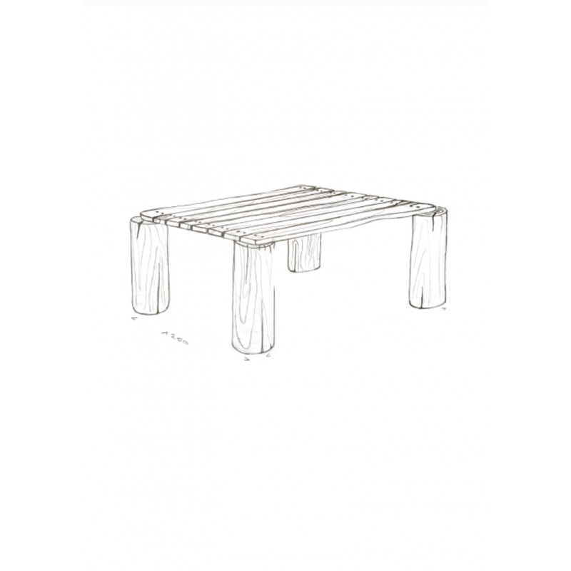 Croquis d'une table d'exterieur