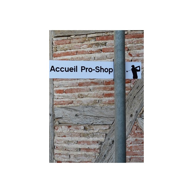 Signalétique poteau rond plastique recyclé